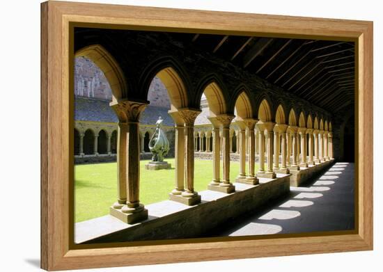 Cloisters of Iona Abbey, Argyll and Bute, Scotland-Peter Thompson-Framed Premier Image Canvas