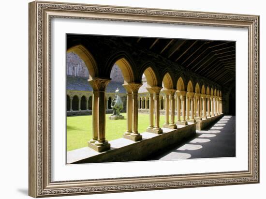 Cloisters of Iona Abbey, Argyll and Bute, Scotland-Peter Thompson-Framed Photographic Print