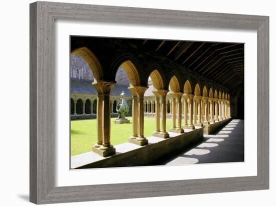 Cloisters of Iona Abbey, Argyll and Bute, Scotland-Peter Thompson-Framed Photographic Print