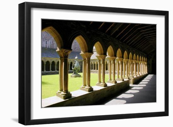 Cloisters of Iona Abbey, Argyll and Bute, Scotland-Peter Thompson-Framed Photographic Print