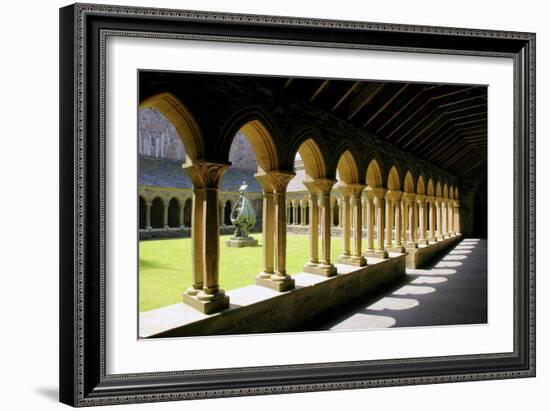 Cloisters of Iona Abbey, Argyll and Bute, Scotland-Peter Thompson-Framed Photographic Print