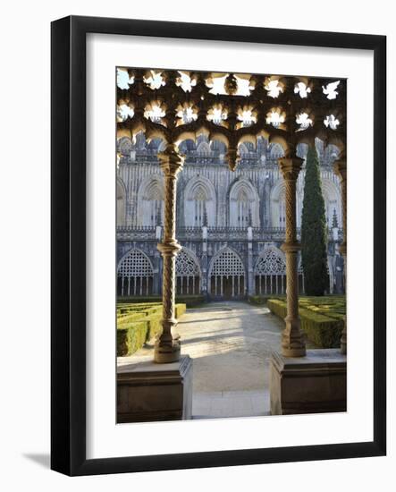 Cloisters of the Batalha Monastery, a UNESCO World Heritage Site, Portugal-Mauricio Abreu-Framed Photographic Print