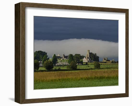 Clonmacnoise, County Offaly, Leinster, Republic of Ireland, Europe-Carsten Krieger-Framed Photographic Print