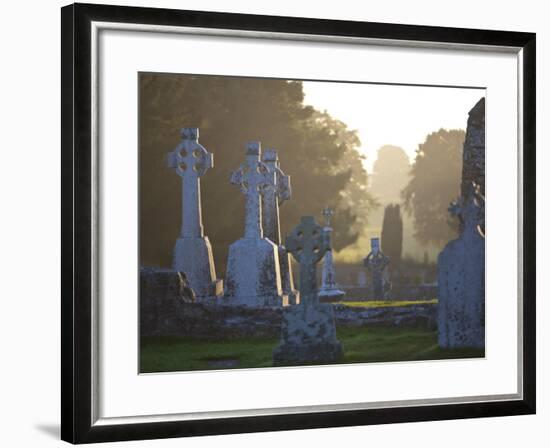 Clonmacnoise Monastery, Co Offlay, the Midlands, Ireland-Doug Pearson-Framed Photographic Print