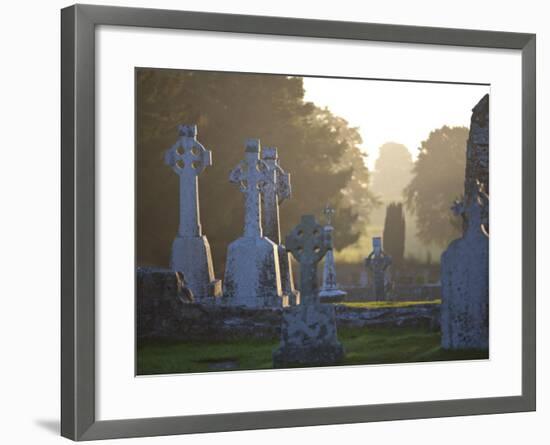 Clonmacnoise Monastery, Co Offlay, the Midlands, Ireland-Doug Pearson-Framed Photographic Print