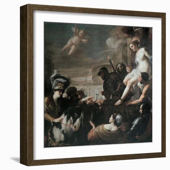 Clorinda Rescues Olindo and Sophronia, 1645-Mattia Preti-Framed Giclee Print
