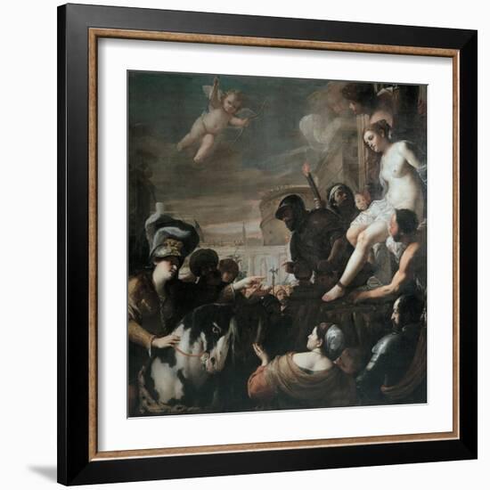 Clorinda Rescues Olindo and Sophronia, 1645-Mattia Preti-Framed Giclee Print