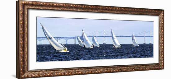 Close Hauled Flotilla-Alan Hausenflock-Framed Art Print