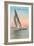 Close-Hauled Sailboat, Newport, Rhode Island-null-Framed Art Print