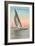 Close-Hauled Sailboat, Newport, Rhode Island-null-Framed Art Print