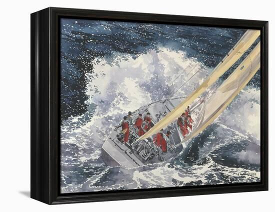 Close-Hauled-Dan Jacobson-Framed Stretched Canvas