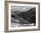 Close In View Dark Shadowed Hills In Fgnd Mts In Bkgd "Long's Peak Rocky Mt NP" Colorado 1933-1942-Ansel Adams-Framed Art Print