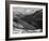 Close In View Dark Shadowed Hills In Fgnd Mts In Bkgd "Long's Peak Rocky Mt NP" Colorado 1933-1942-Ansel Adams-Framed Art Print