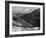 Close In View Dark Shadowed Hills In Fgnd Mts In Bkgd "Long's Peak Rocky Mt NP" Colorado 1933-1942-Ansel Adams-Framed Art Print