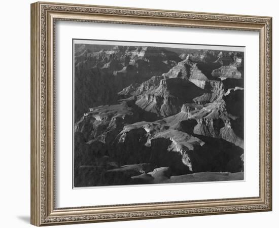 Close In View Down Toward Peak Formations "Grand Canyon National Park" Arizona. 1933-1942-Ansel Adams-Framed Art Print