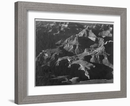 Close In View Down Toward Peak Formations "Grand Canyon National Park" Arizona. 1933-1942-Ansel Adams-Framed Art Print