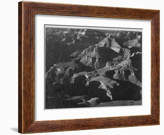 Close In View Down Toward Peak Formations "Grand Canyon National Park" Arizona. 1933-1942-Ansel Adams-Framed Art Print