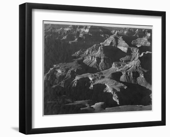 Close In View Down Toward Peak Formations "Grand Canyon National Park" Arizona. 1933-1942-Ansel Adams-Framed Art Print