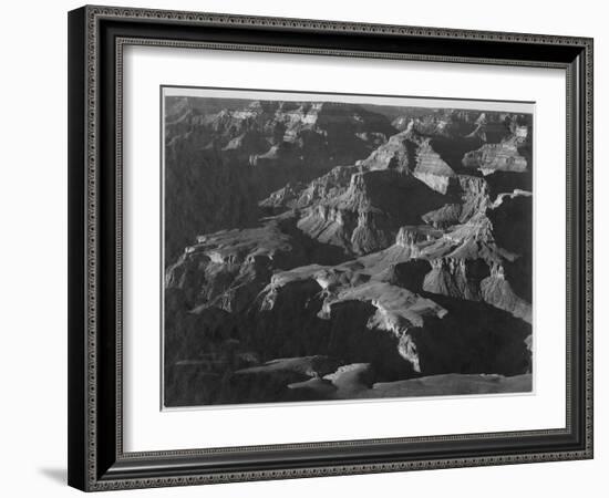 Close In View Down Toward Peak Formations "Grand Canyon National Park" Arizona. 1933-1942-Ansel Adams-Framed Art Print