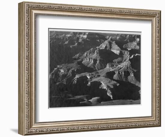 Close In View Down Toward Peak Formations "Grand Canyon National Park" Arizona. 1933-1942-Ansel Adams-Framed Art Print
