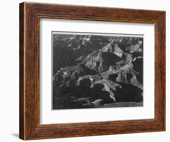 Close In View Down Toward Peak Formations "Grand Canyon National Park" Arizona. 1933-1942-Ansel Adams-Framed Art Print