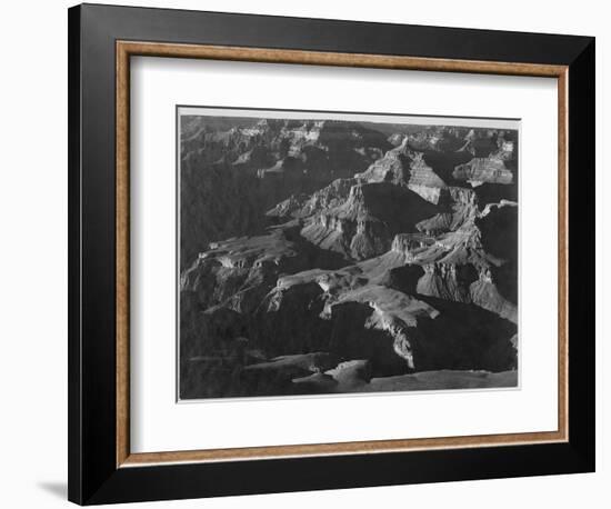 Close In View Down Toward Peak Formations "Grand Canyon National Park" Arizona. 1933-1942-Ansel Adams-Framed Art Print