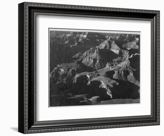 Close In View Down Toward Peak Formations "Grand Canyon National Park" Arizona. 1933-1942-Ansel Adams-Framed Art Print