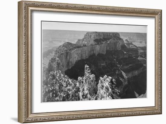 Close-In View Of Curved Cliff "Grand Canyon National Park" Arizona-Ansel Adams-Framed Art Print