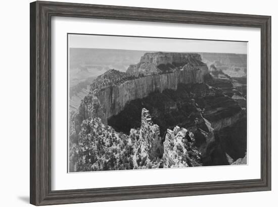 Close-In View Of Curved Cliff "Grand Canyon National Park" Arizona-Ansel Adams-Framed Art Print