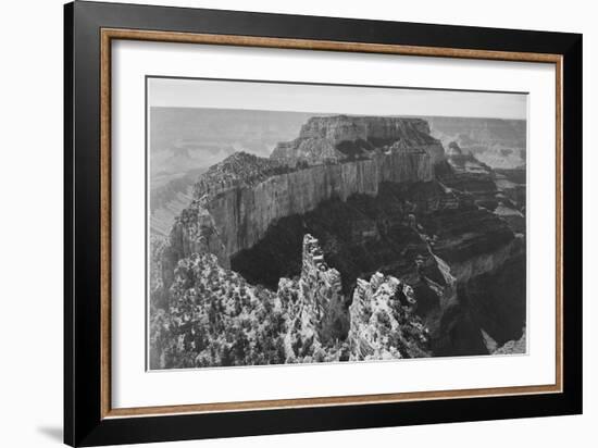 Close-In View Of Curved Cliff "Grand Canyon National Park" Arizona-Ansel Adams-Framed Art Print