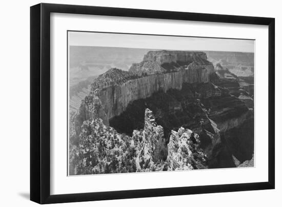 Close-In View Of Curved Cliff "Grand Canyon National Park" Arizona-Ansel Adams-Framed Art Print