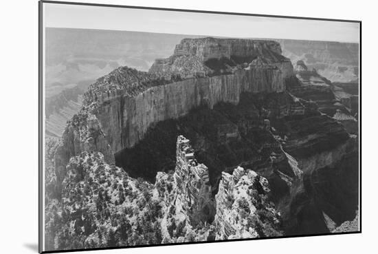 Close-In View Of Curved Cliff "Grand Canyon National Park" Arizona-Ansel Adams-Mounted Art Print