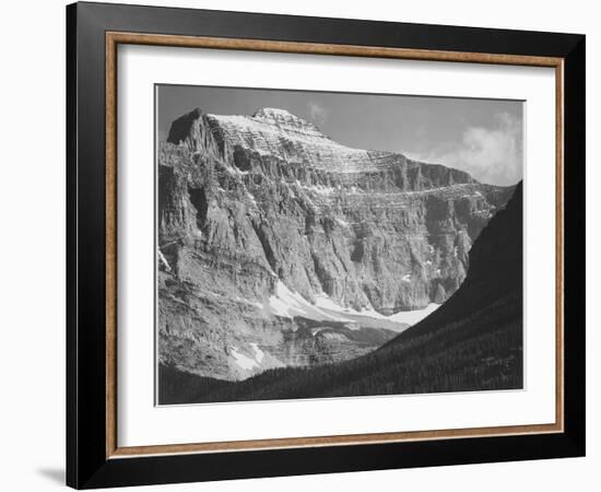 Close In View Of Mt Side "From Going-To-The-Sun Chalet Glacier National Park" Montana. 1933-1942-Ansel Adams-Framed Art Print