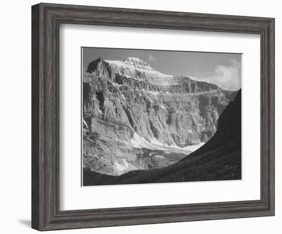 Close In View Of Mt Side "From Going-To-The-Sun Chalet Glacier National Park" Montana. 1933-1942-Ansel Adams-Framed Art Print