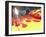 Close-up Image of a Flame Design on a Car Hood-null-Framed Photographic Print