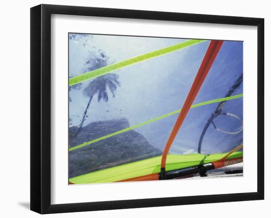 Close-up Image of a Windsurfing Sail-null-Framed Photographic Print