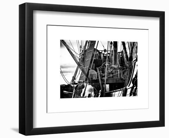 Close-Up Inside the El Galeon, Authentic Replica of 17th Century Spanish Galleon, Pier 84, New York-Philippe Hugonnard-Framed Art Print