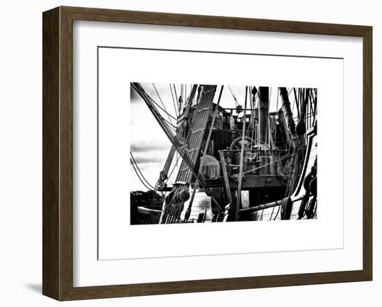 Close-Up Inside the El Galeon, Authentic Replica of 17th Century Spanish Galleon, Pier 84, New York-Philippe Hugonnard-Framed Art Print