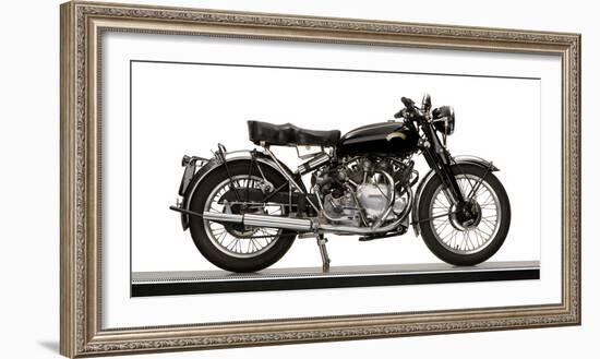 Close-Up of a 1954 Vincent 998Cc Series-C Rapide Motorcycle-null-Framed Photographic Print