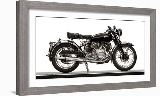 Close-Up of a 1954 Vincent 998Cc Series-C Rapide Motorcycle-null-Framed Photographic Print