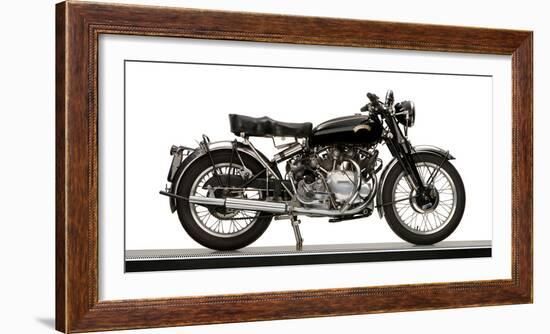 Close-Up of a 1954 Vincent 998Cc Series-C Rapide Motorcycle-null-Framed Photographic Print