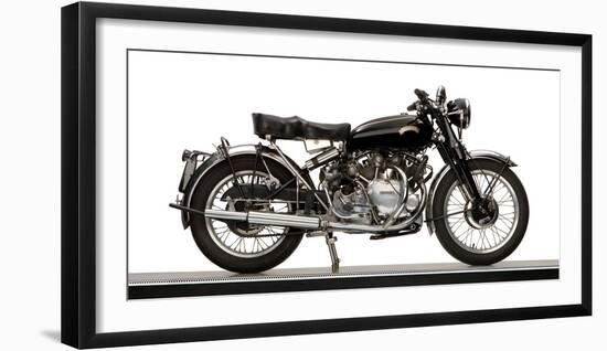 Close-Up of a 1954 Vincent 998Cc Series-C Rapide Motorcycle-null-Framed Photographic Print