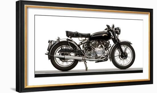 Close-Up of a 1954 Vincent 998Cc Series-C Rapide Motorcycle--Framed Photographic Print