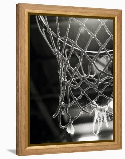 Close-up of a Basketball Net-null-Framed Premier Image Canvas