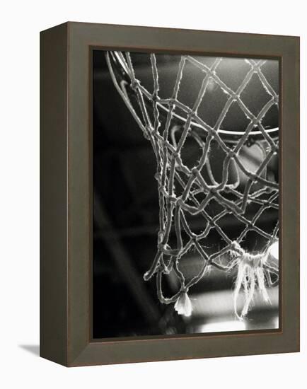 Close-up of a Basketball Net-null-Framed Premier Image Canvas