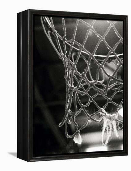 Close-up of a Basketball Net-null-Framed Premier Image Canvas