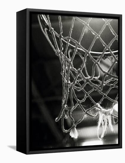 Close-up of a Basketball Net-null-Framed Premier Image Canvas