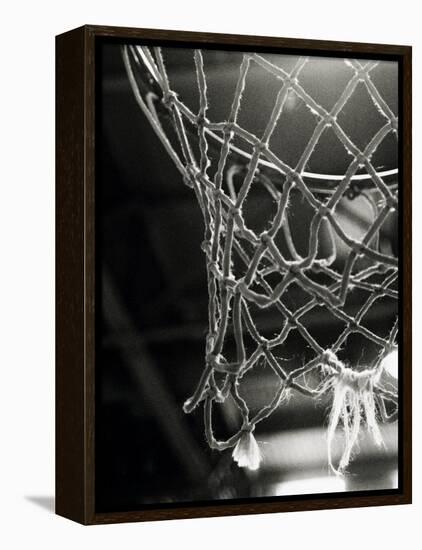 Close-up of a Basketball Net-null-Framed Premier Image Canvas