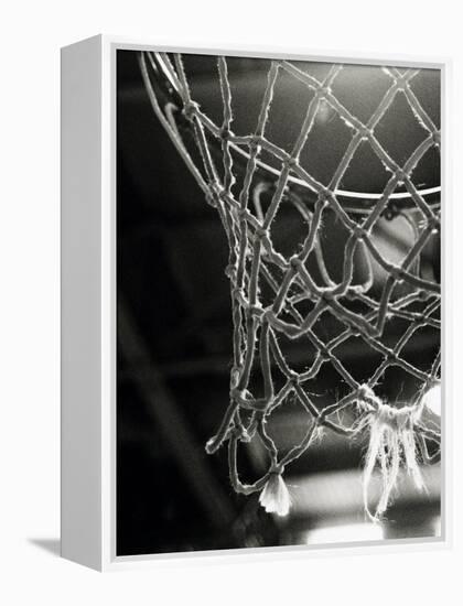 Close-up of a Basketball Net-null-Framed Premier Image Canvas