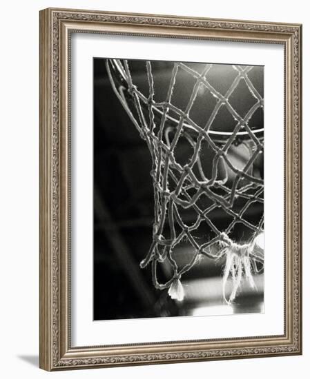 Close-up of a Basketball Net--Framed Photographic Print